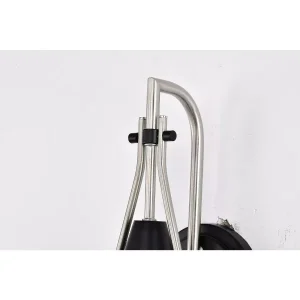Lighting Admiral 1 - Light Sconce in Matte Black/Brushed Nickel - Image 3