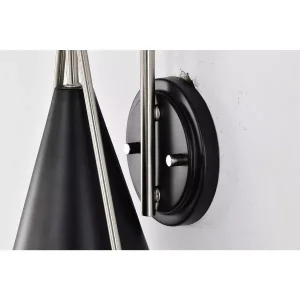 Lighting Admiral 1 - Light Sconce in Matte Black/Brushed Nickel - Image 4